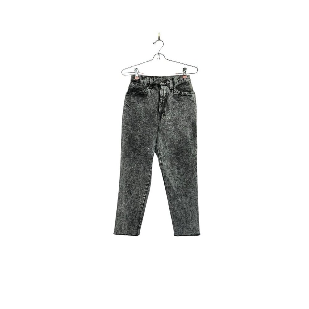 Vintage Acid Wash Jeans Black SEE DESCRIPTION FOR MEASURMENTS